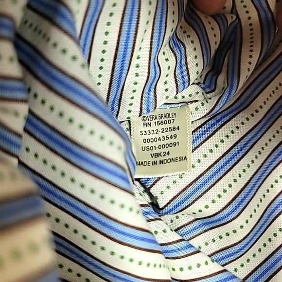 Vera Bradley Original Zip Hipster Green Birds Crossbody Bag (Bluebirds on Green) - Picture 8 of 12